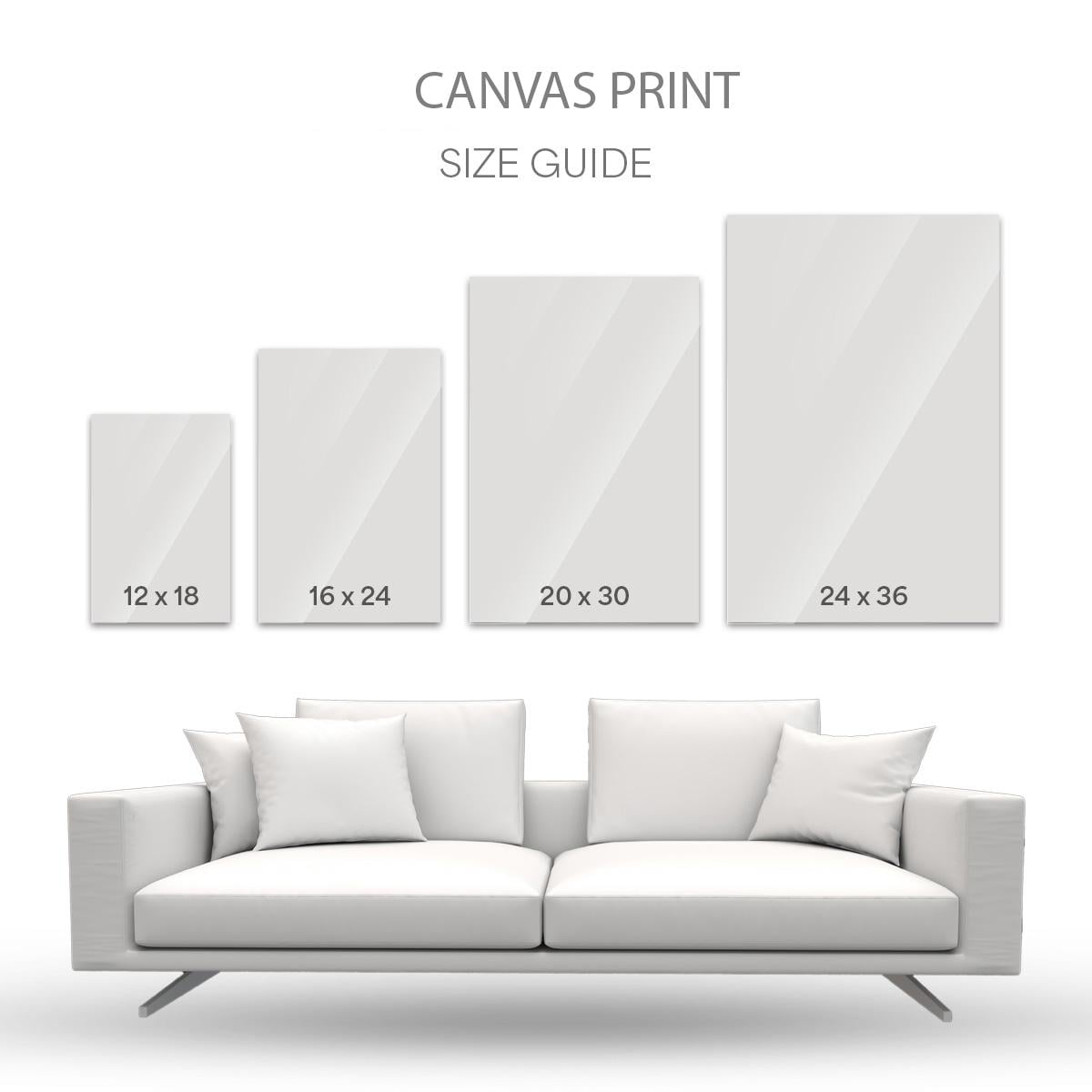 Mid Century Botantical Canvas Print: Modern Boho Wall Art