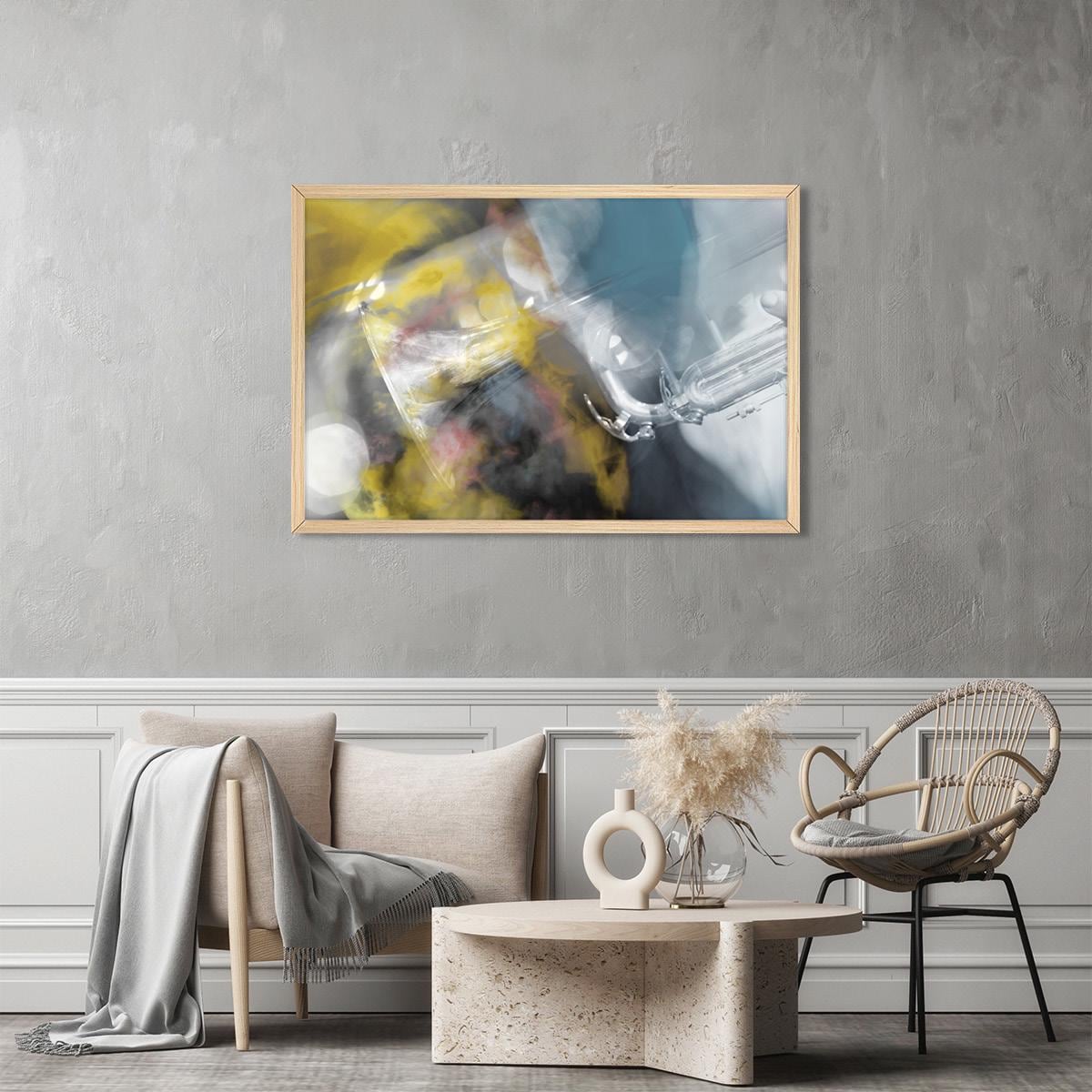 Abstract Trumpet Canvas Print: Modern Jazz Music Wall Art